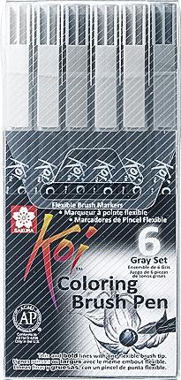 Produktbild Sakura Koi Farbe Pinsel-Set (6 x)