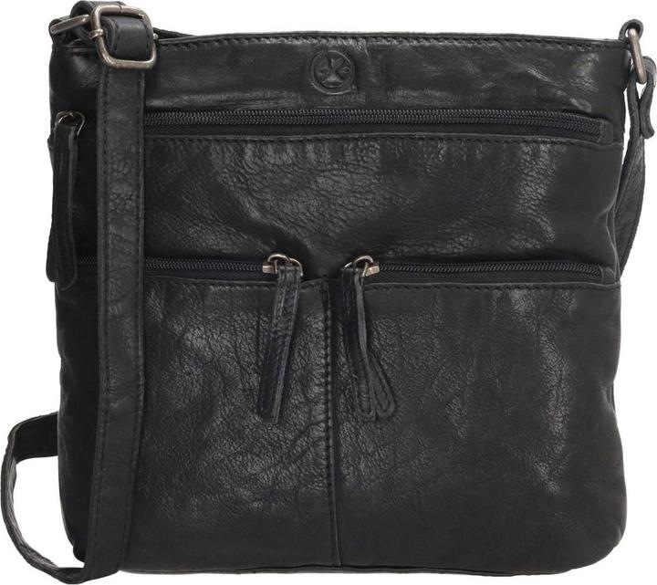 Actual product image HIDE & Stitches Paint Rock Shoulder Bag High Black