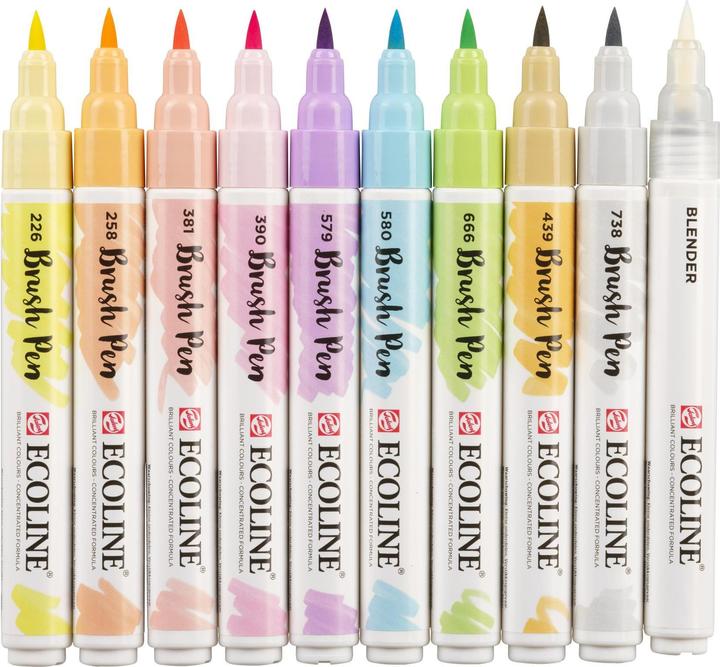Image du produit Talens Pastel Ecoline Brushpen (Multicolore)