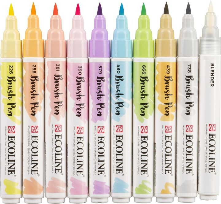 Image du produit Talens Pastel Ecoline Brushpen (Multicolore)