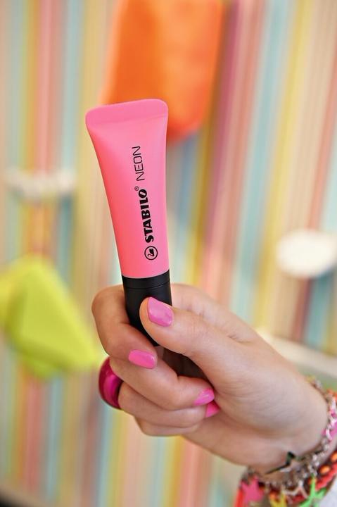 Produktbild STABILO NEON Textmarker (Gelb, Orange, Pink, Grün, 5 mm, 4 x)