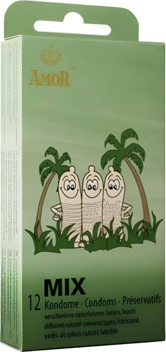 Actual product image Amor Mix" 12 stimulating condoms with different textures (12 pcs.)