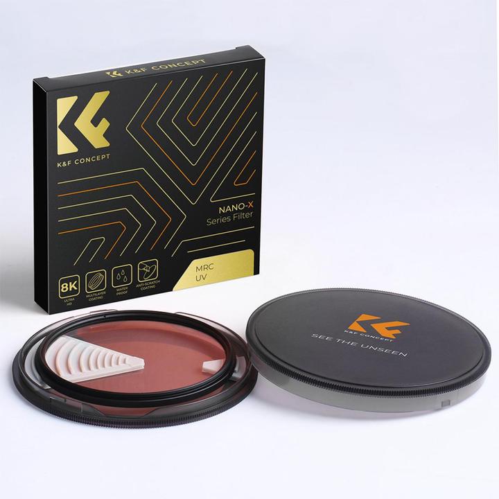 Produktbild K&F Concept 82MM MCUV Protection Filter with 28 Multi-Layer Green Coatings HD Waterproof Scratch Resistant (Nano (82 mm, UV-Filter)