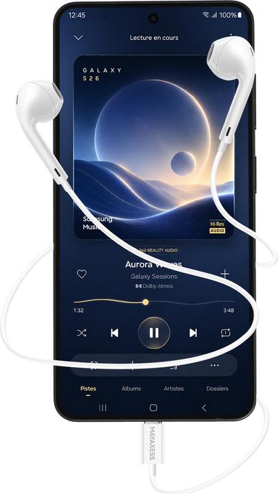 Produktbild Mayaxess USB-C Kopfhörer Galaxy S26 Kabel (Kabelgebunden)