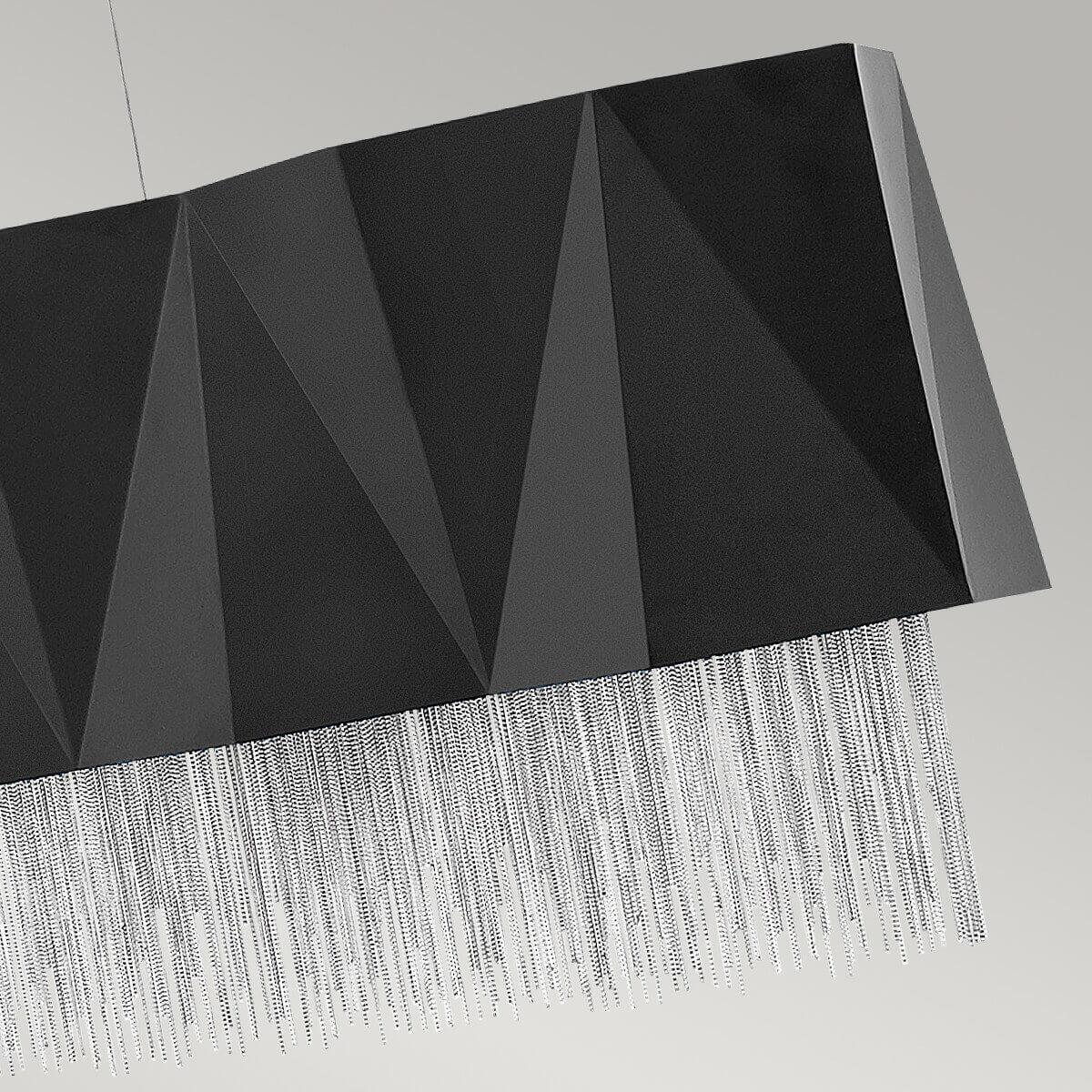 Thumbnail - Elstead Lighting, Pendelleuchte, Zuma Hängeleuchte E27 6-fach 33cm Satinschwarz, Silber (E27)