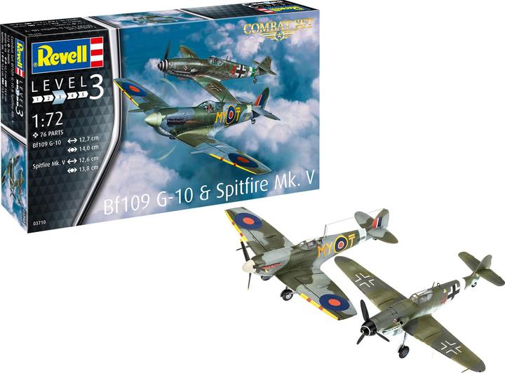 Produktbild Revell Combat Set Bf109G-10 & Spitfire Mk.V