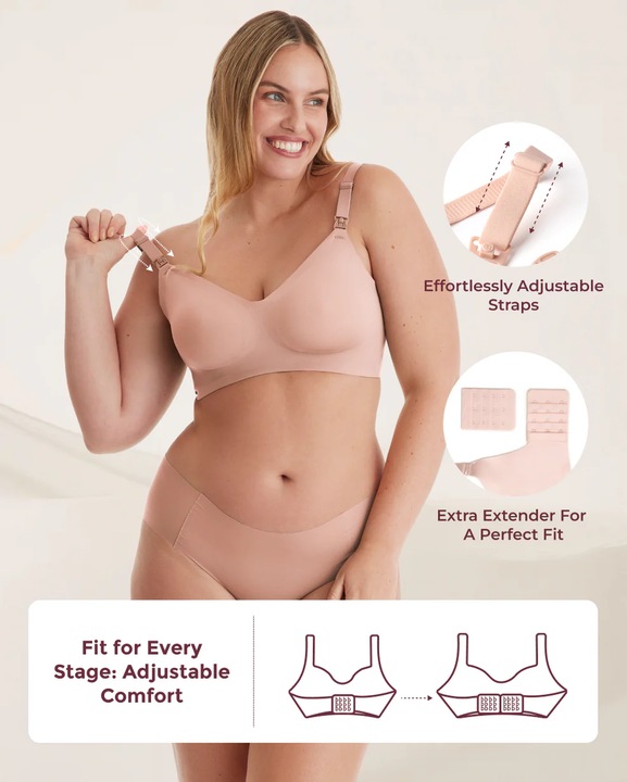 Immagine prodotto Momcozy Reggiseno per allattamento Beige L (L)