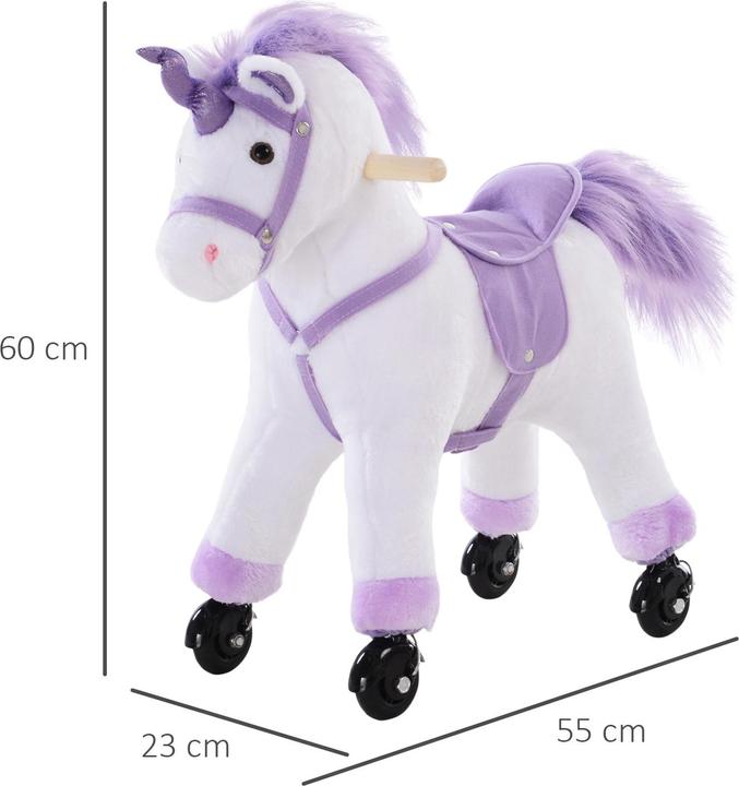 Produktbild Homcom Reitpferd auf Rollen Spielpferd
