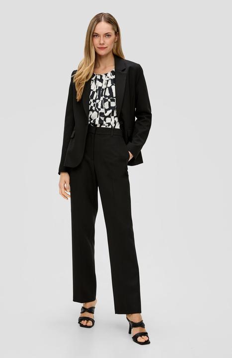 Actual product image S.Oliver Bluse Gemusterte Bluse mit Falten-Details (36)