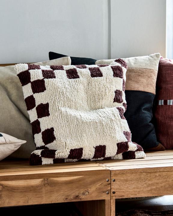 Produktbild House Doctor Cushion cover, HDChess, BrownOff-white