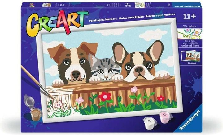 Actual product image Ravensburger CreArt - Peinture par numéro - Cats and Dogs