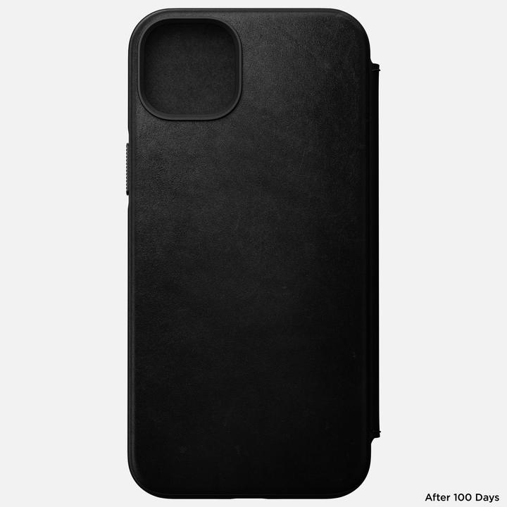 Produktbild Nomad Book Cover Modern Leather Folio iPhone 14 Plus Schwarz (Apple iPhone 14 Plus, Apple iPhone 14 Pro Max)