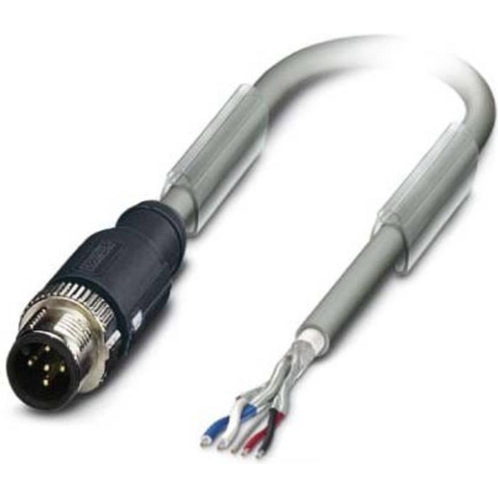 Phoenix Contact 1419039 Sensor-/Aktor-Anschlussleitung 2 m Polzahl: 5 1 St., Elektronikkabel + Stecker, Grau