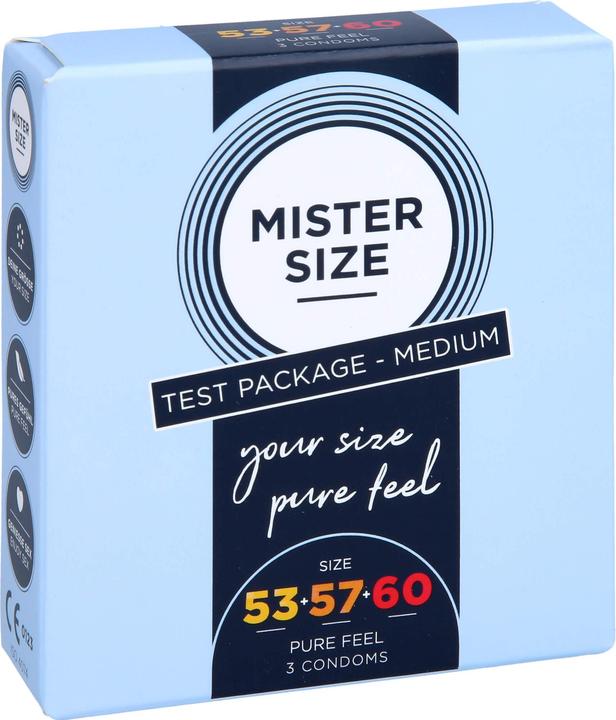 Productafbeelding Mister Size Pure Feel - 53, 57, 60 mm 3-pak - tester (3 Pcs.)