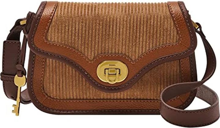 Actual product image Fossil Heritage Crossbody Bag with Adjustable Strap and Multiple Pockets