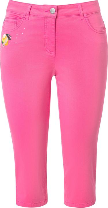 Image du produit Miamoda 3/4-Caprijeans Carrie, Zitronen-Stickerei, Glitzersteinchen (54)