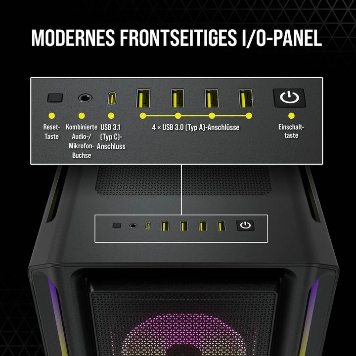 Immagine prodotto Corsair iCUE 5000T RGB (ATX, E-ATX, mATX, Mini-ITX)