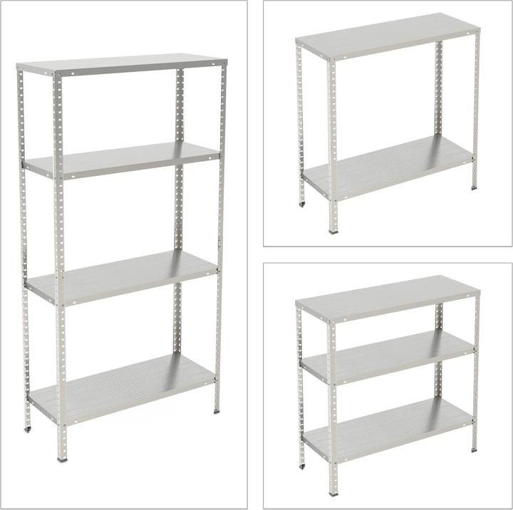 Actual product image Relaxdays Metal shelf