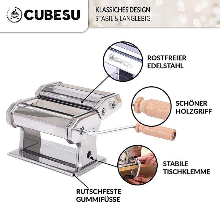 Produktbild Cubesu Pasta-Maker mit Holzgriff
