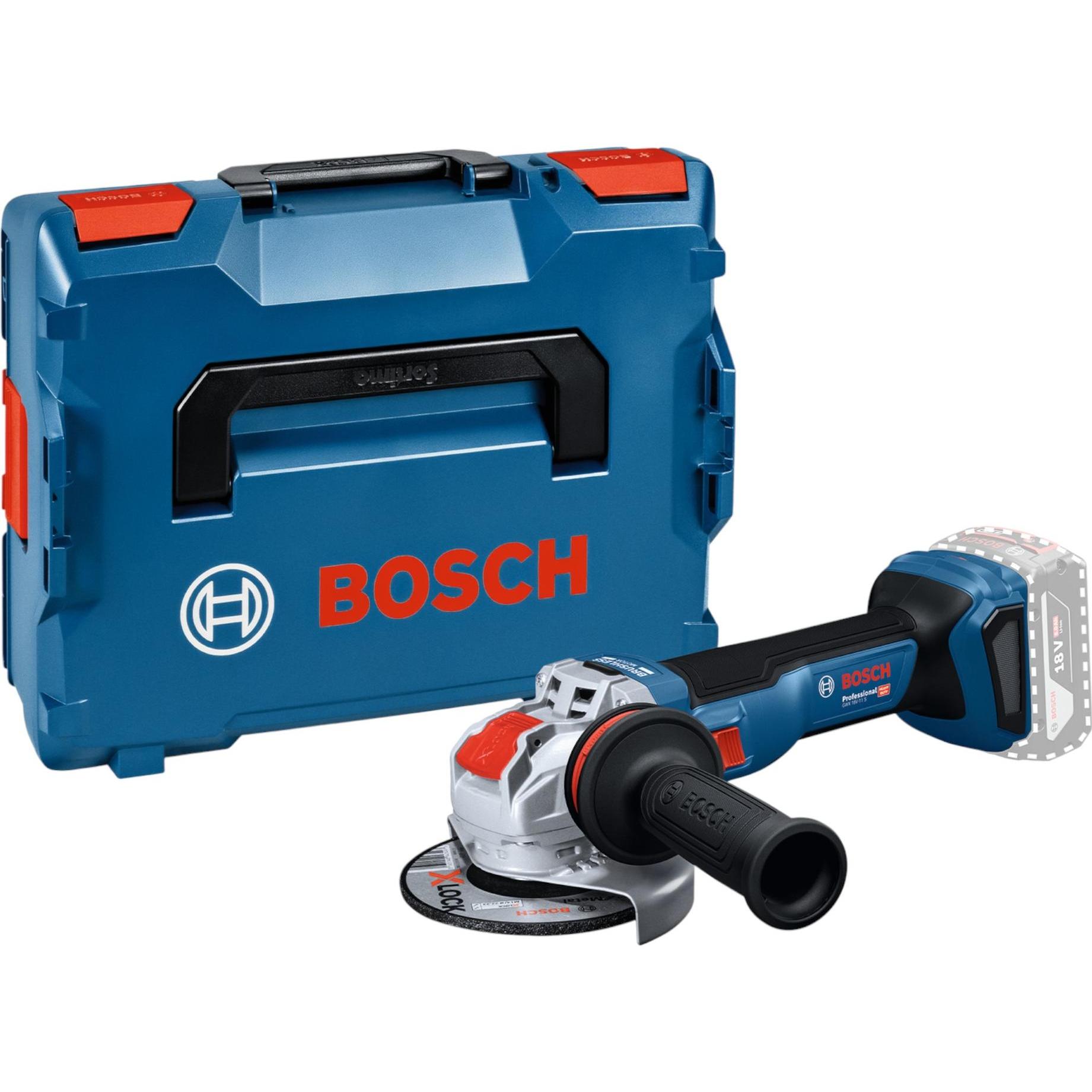 Bosch Professional, Smerigliatrice angolare, Bosch Blau 06019N4200 GWX 18V-11 S 18V Haakse slijpmachine (125 mm)
