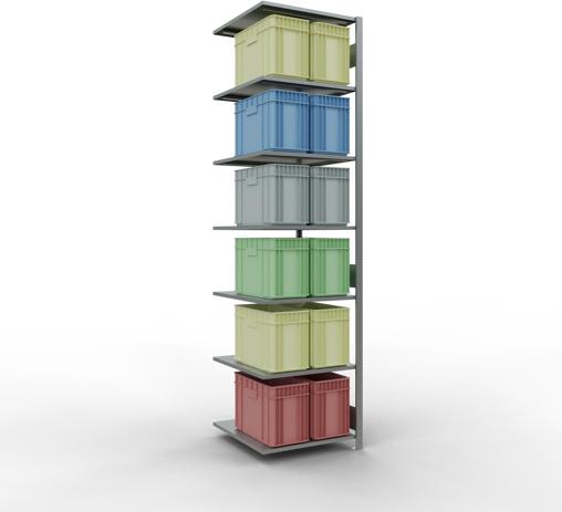 Actual product image Schulte Lagertechnik MULTIplus150 boltless bay system with length bolts