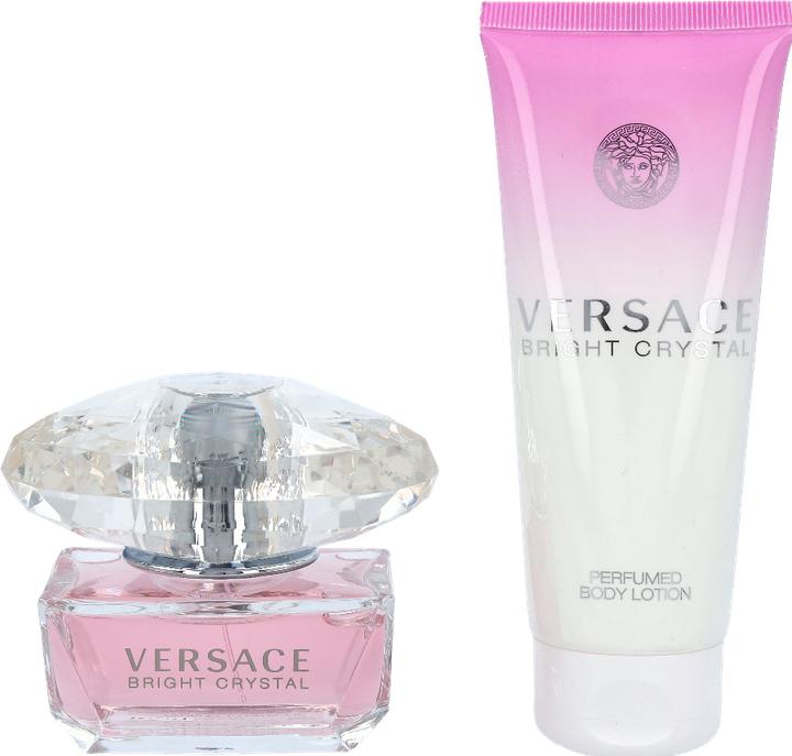 Actual product image Versace Bright Crystal set toilet water spray 50ml + body lotion 100ml (Eau de toilette, 100 ml)