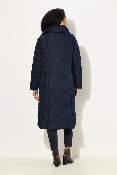 Actual product image Ulla Popken Zigzag Quilted Water Repellent Coat (58)