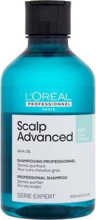 L'Oréal Paris LÂ'OrÃ©al Professionnel - Cleansing shampoo for oily scalp Scalp Advanced (Anti Oiliness Dermo (300 ml, Flüssiges Shampoo)