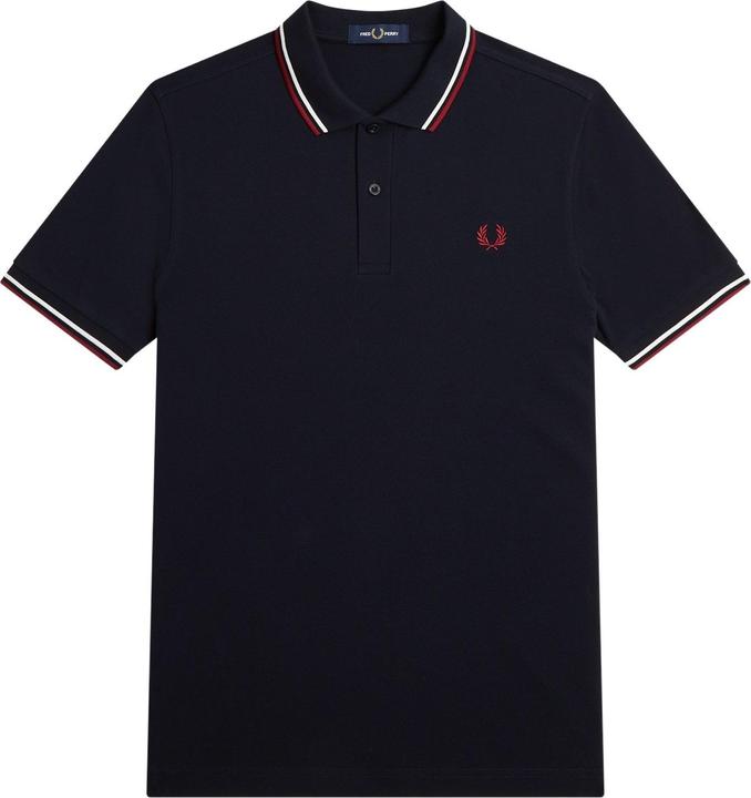 Produktbild Fred Perry Twin Tipped Polo Shirt Short Sleeve Navy (S)