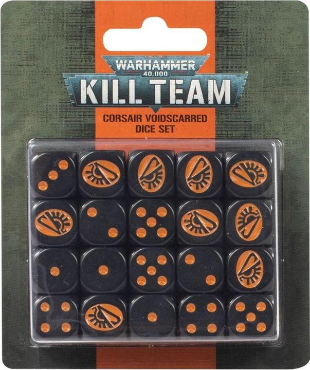 Games Workshop Kill Team: set di dadi Corsair Voidscarred