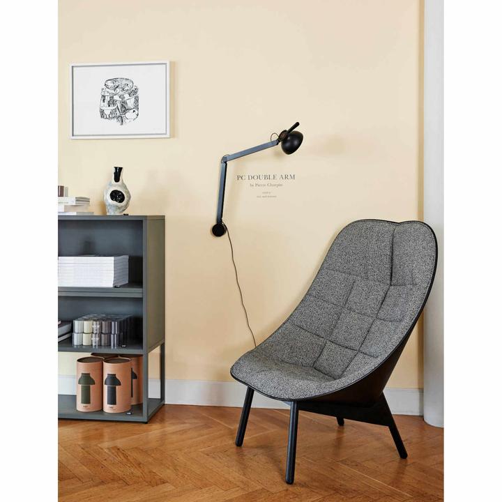 Produktbild HAY PC Double Arm Wandleuchte Soft Black (407 lm)