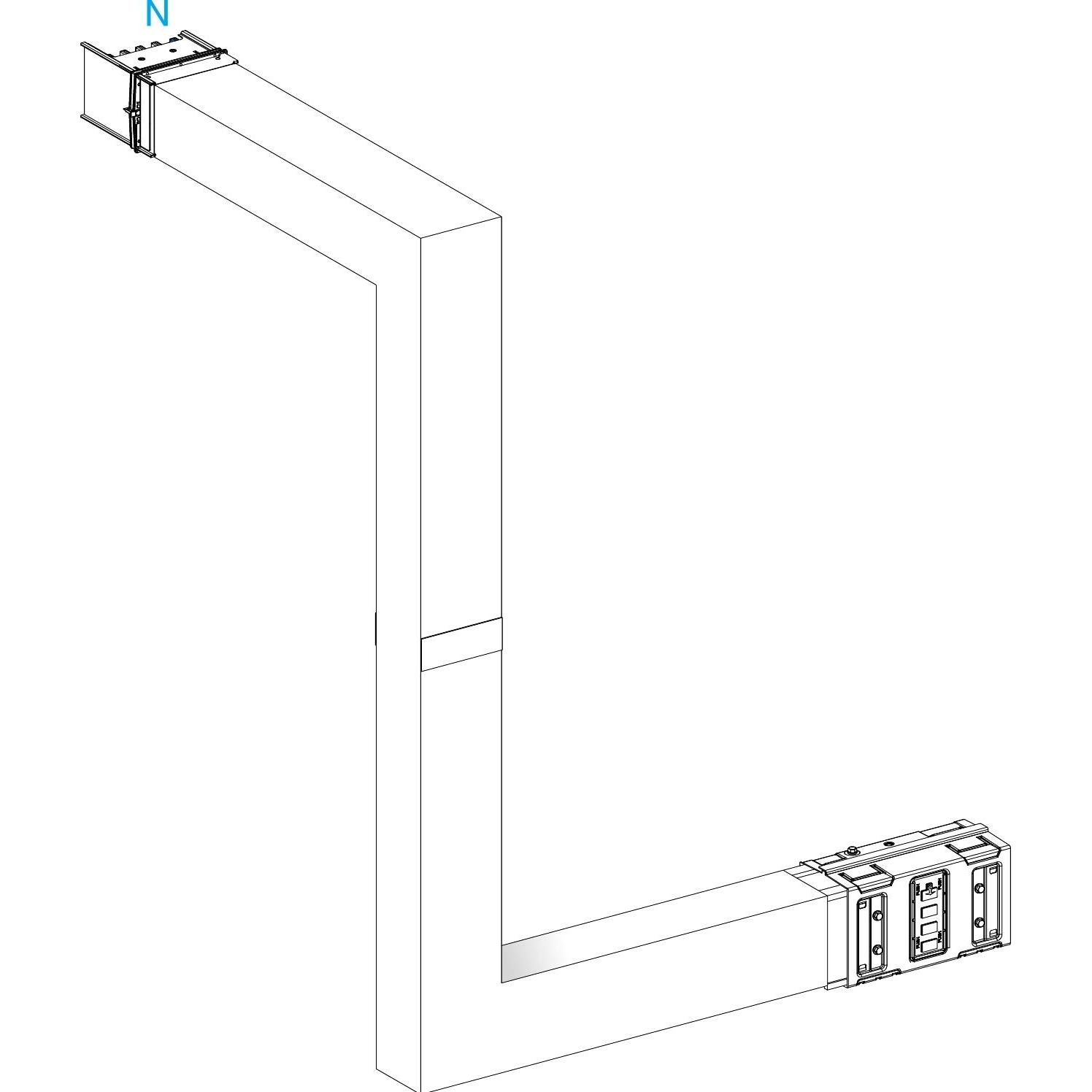 Schneider Electric, Verteilerschrank Zubehör, SE KSA630DMBL43F KSA MehrfachrichtungsÃ¤nderung aufwÃ¤rts rechts