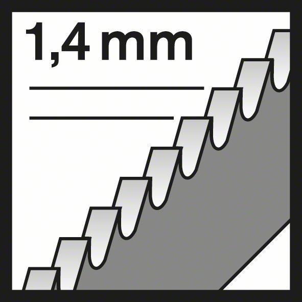 Actual product image Bosch Professional Zubehör Jigsaw blade T 118 EHM, Spec