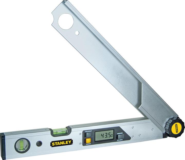 Produktbild Stanley Digitaler Winkelmesser, Wasserwaage (40 cm Schenkellänge, 0°-225° Messbereich, LCD-Anzeige)