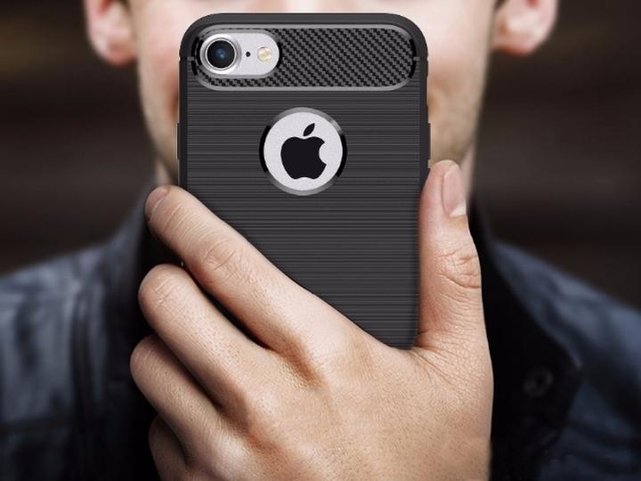 Produktbild Screenguard Apple iPhone 7 Hülle Carbon Brushed Soft TPU (Apple iPhone 7)
