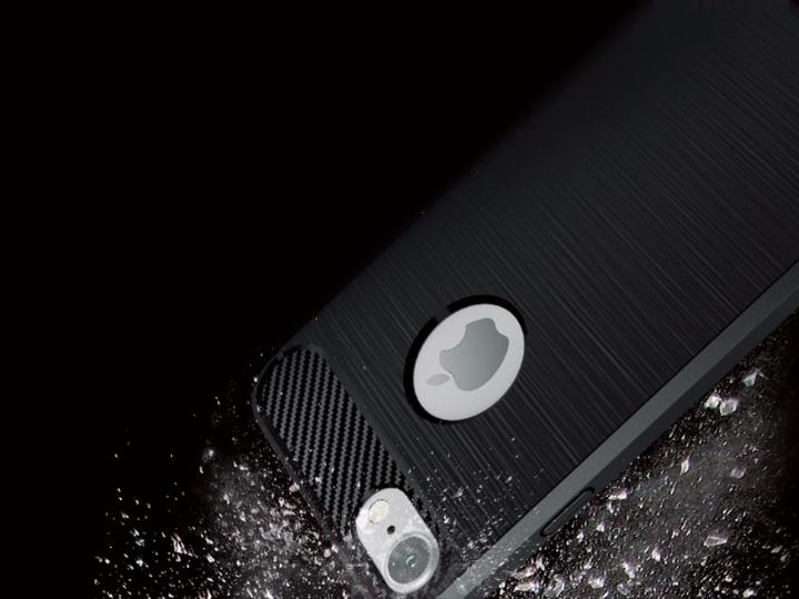 Produktbild Screenguard Apple iPhone 7 Hülle Carbon Brushed Soft TPU (Apple iPhone 7)