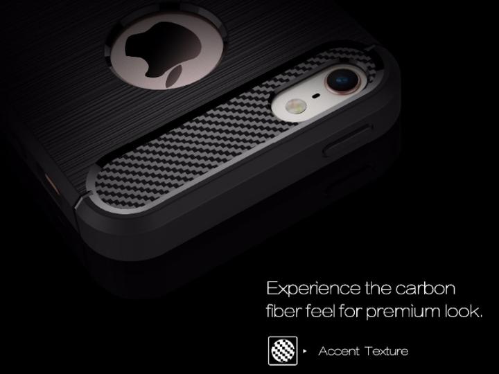 Immagine prodotto Screenguard Apple iPhone 5/5S/SE Custodia Carbon Brushed Soft TPU (Apple iPhone 5)