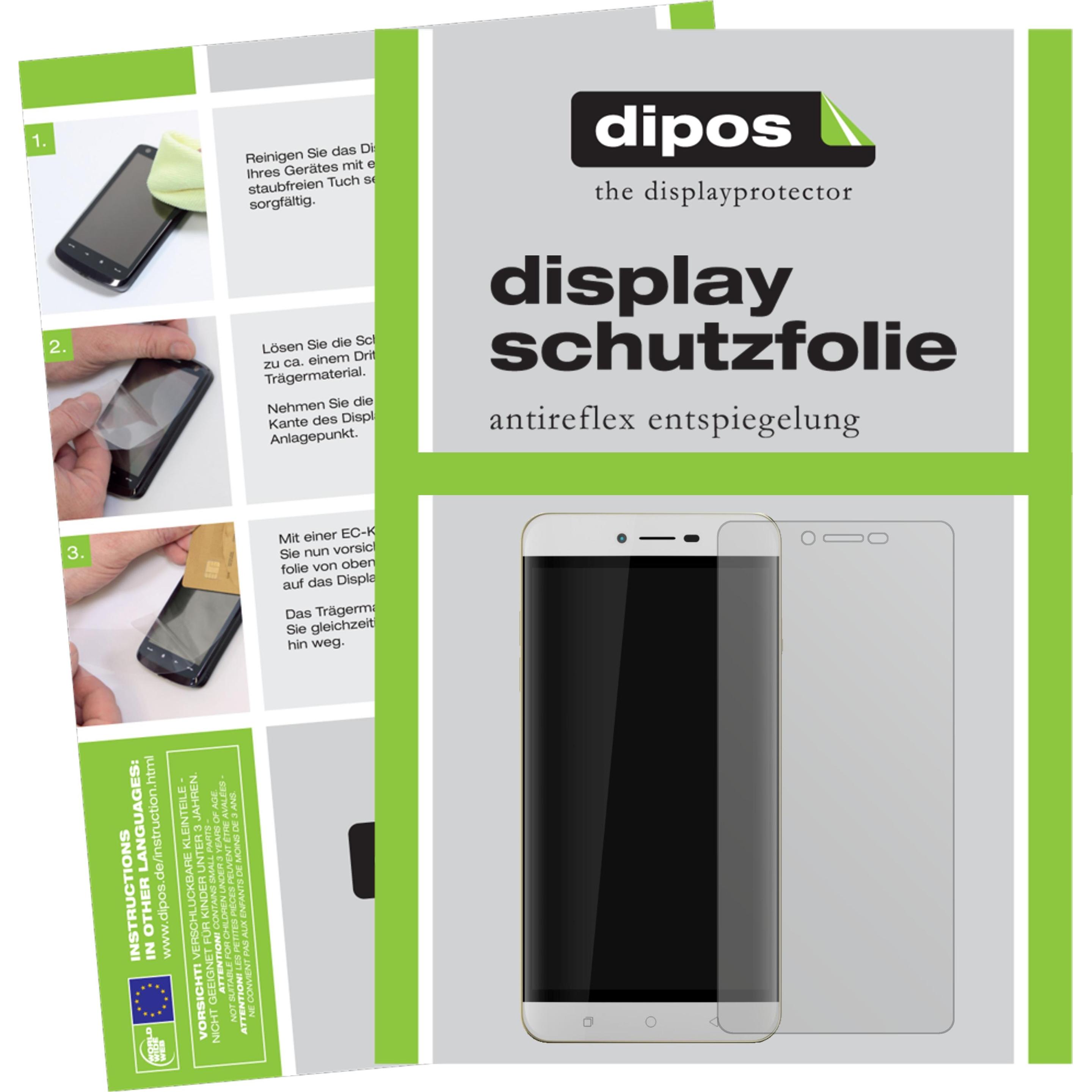 Dipos Displayschutzfolie Antireflex (2 Stück, Coolpad Torina R108), Smartphone Schutzfolie, Transparent