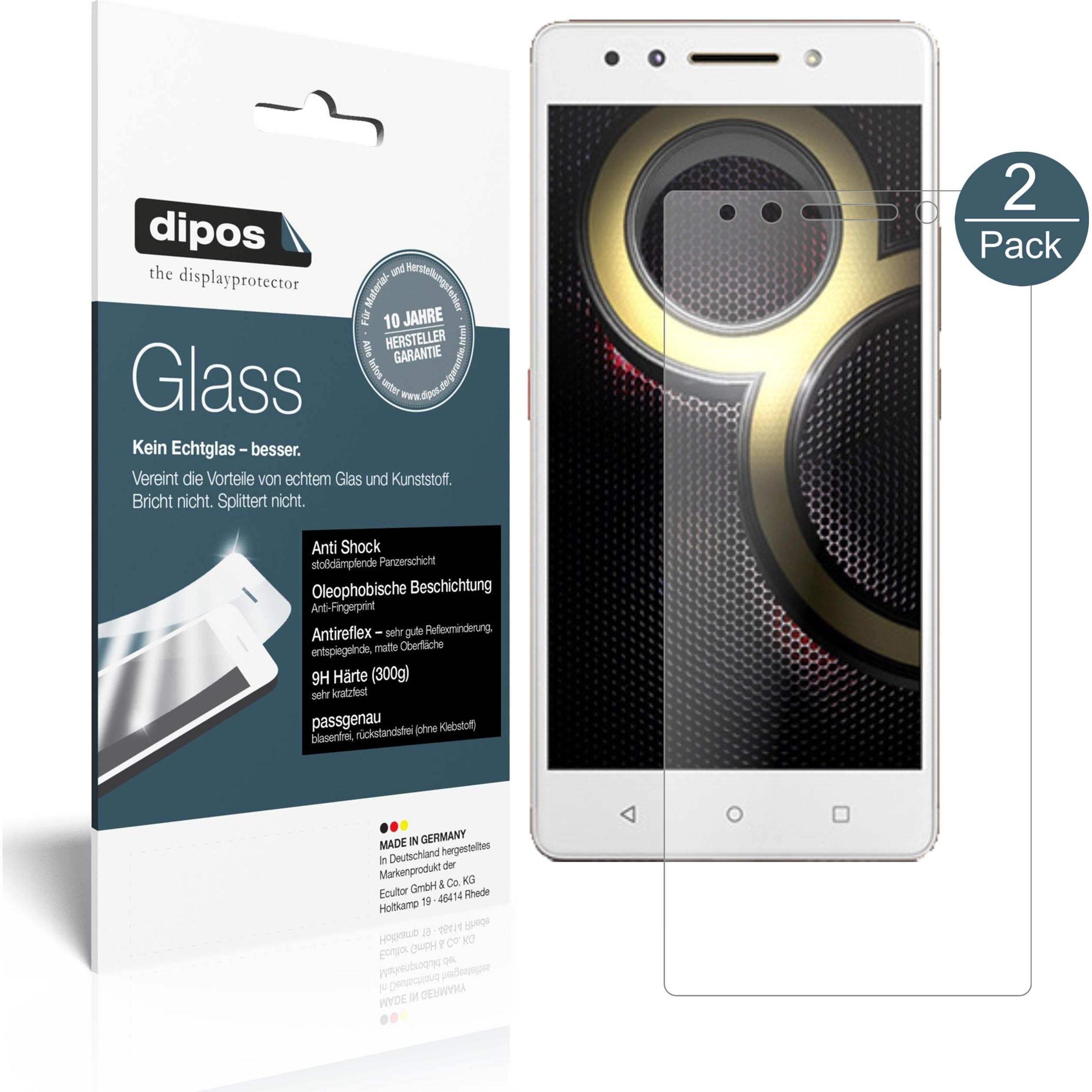 Thumbnail - Dipos Displayschutz Anti-Shock (2 Stück, Lenovo K8 Note), Smartphone Schutzfolie, Transparent