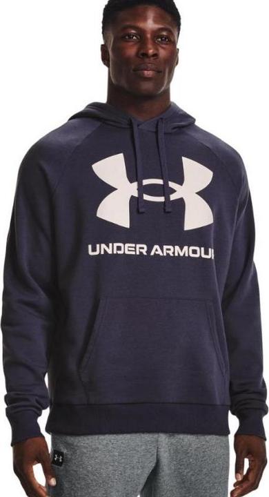 Produktbild Under Armour Bluza męska Rival Fleece Big Logo Hd granatowa r. L (1357093-558) (L)