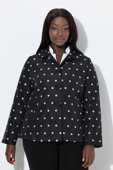 Actual product image Ulla Popken Jacquard Polka Dot Jacket (54)