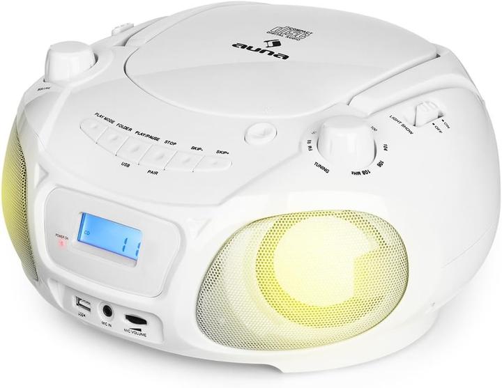 Produktbild Auna CD Player, 2 x 1,5 W Lautsprecher Weiss