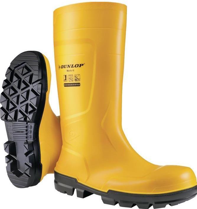 Produktbild Dunlop Sicherheitsstiefel Grösse 48 gelb S5 EN ISO 20345:2022 · S5 SR FO LG PVC (S5, 48)