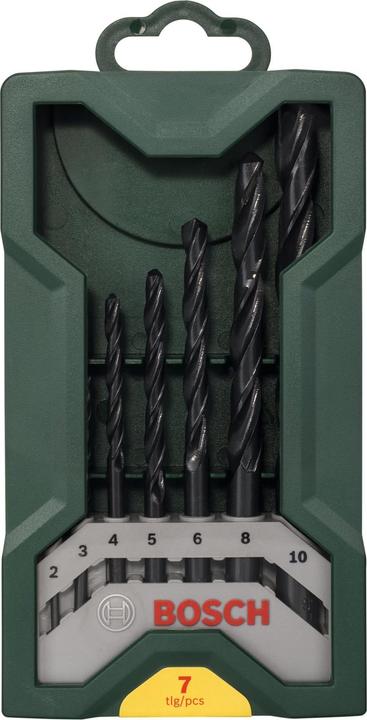 Produktbild Bosch Zubehör Mini-X-Line-Metallbohrer-Set, 7-teilig (10 mm, 2 mm, 3 mm, 4 mm, 5 mm, 6 mm, 8 mm)