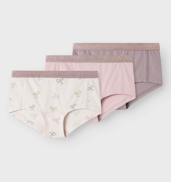 Actual product image Name it Nkfhipster 3p Barely Pink Bow Noos (134, 140, pack of 3)