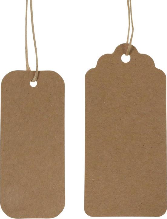 Viana Geschenkanhänger mit Papierkordel 100 Stück (100x)