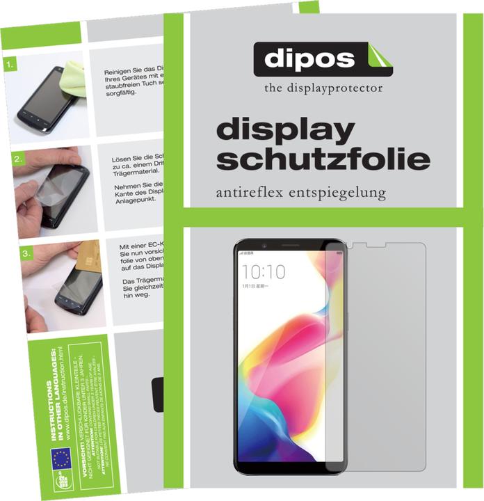 Dipos Displayschutzfolie Antireflex (1 Stück, Oppo R11s Plus)