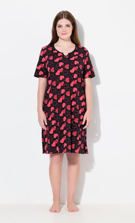 Produktbild Ulla Popken Bigshirt, Herzen, Rundhals / Tunika-Ausschnitt, Halbarm (42, 44)