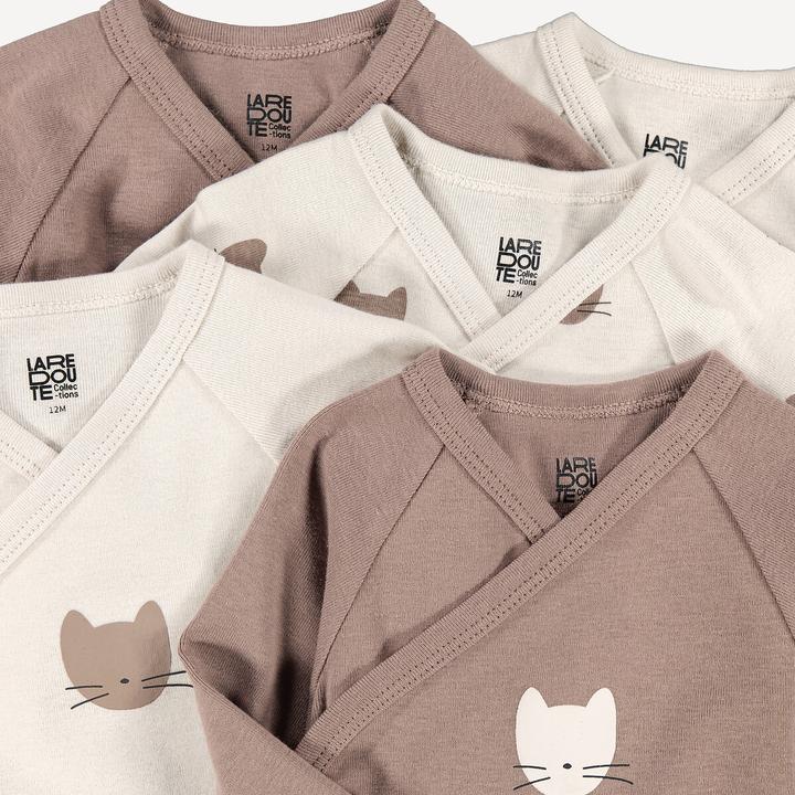 Actual product image La Redoute Collections 5er-Pack Baby Wickelbodys mit langen Ärmeln (92)