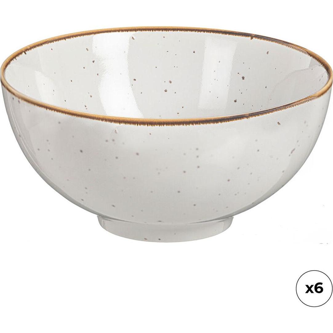 Ovenza Bianco Schüssel Für Vorspeisen Porzellan (6 Stück), Ciotola + Scodella,